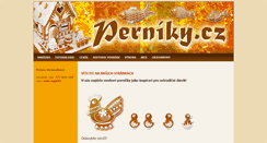 Desktop Screenshot of perniky.cz