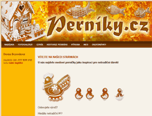 Tablet Screenshot of perniky.cz